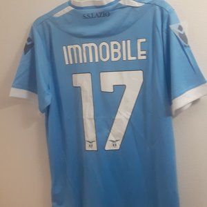 Macron ITALY SS LAZIO CIRO IMMOBILE Men's JERSEY Sz M,L,XL or 2XL Serie A